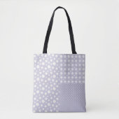 Patchwork Lavendel Spring Pastel Pattern Canvas ta Tote Bag (Voorkant)