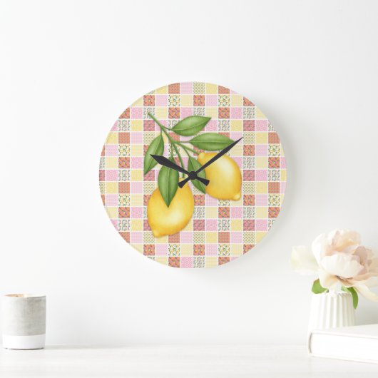 Patchwork Lemon Grote Klok (Huis)