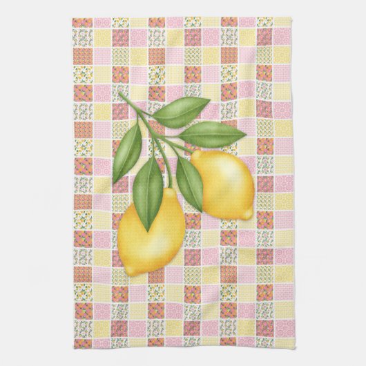 Patchwork Lemon Theedoek (Verticaal)