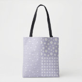 Patchwork Lente Licht Lavendel Patroon Canvas tas (Voorkant)