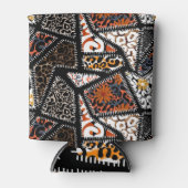 Patchwork Leopard Zebra Design Patroon Blikjeskoeler (Voorkant)