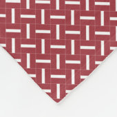 Patchwork Letland Vlag patroon Fleece Deken (Hoek)