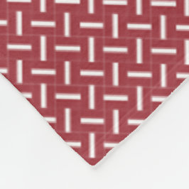 Patchwork Letland Vlag patroon Fleece Deken
