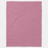 Patchwork Liberia Vlag Patroon Fleece Deken (Voorkant)