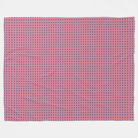 Patchwork Liberia Vlag Patroon Fleece Deken (Voorkant (Horizontaal))