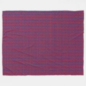 Patchwork Liechtensteinse vlag patroon Fleece Deken (Voorkant (Horizontaal))
