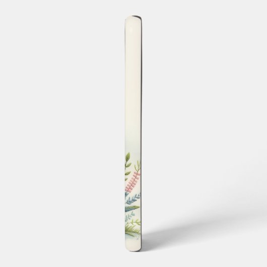 Patchwork Lighthouse Coastal Floral Scene Samsung Galaxy Hoesje (Linkerkant)