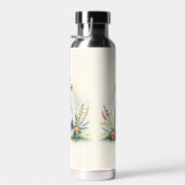 Patchwork Lighthouse Coastal Floral Scene Waterfles (Rechts)