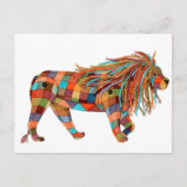 Patchwork Lion Feestdagenkaart (Voorkant)