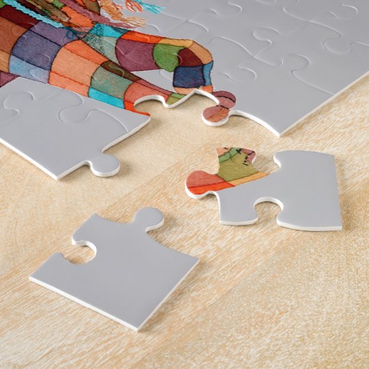 Patchwork Lion Legpuzzel (Zijkant)