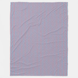 Patchwork Luxemburgse vlag patroon Fleece Deken