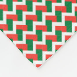 Patchwork Madagaskar Vlag Patroon Fleece Deken
