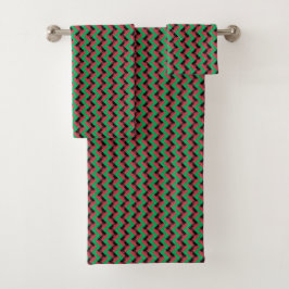 Patchwork Malawi Vlag Patroon Bad Handdoek