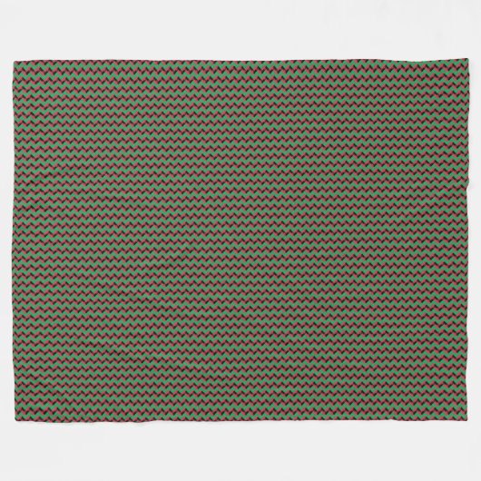 Patchwork Malawi Vlag Patroon Fleece Deken (Voorkant (Horizontaal))