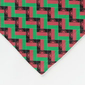 Patchwork Malawi Vlag Patroon Fleece Deken (Hoek)