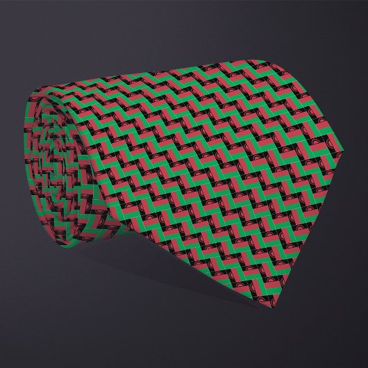 Patchwork Malawi Vlag Patroon Stropdas