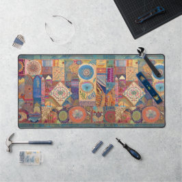 Patchwork Mandala Desk Mat