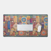 Patchwork Mandala Desk Mat (Keyboard & Muis)