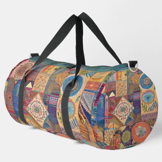 Patchwork Mandala Duffle Bag Plunjezak (Linkerhoek)