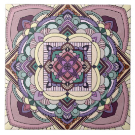 Patchwork Mandala Tegeltje
