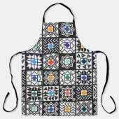 Patchwork Maori: Etnisch tapijtontwerp. Schort (Voorkant)