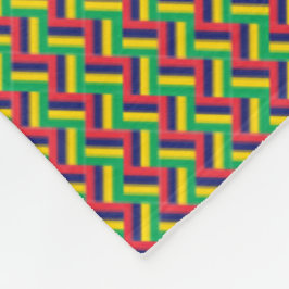 Patchwork Mauritius Vlag Patroon Fleece Deken