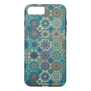  patchwork met floral mandala - elementen 	iPhone 8/7 plus hoesje