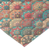  patchwork met floral mandala - elementen tafelkleed (Gekanteld)