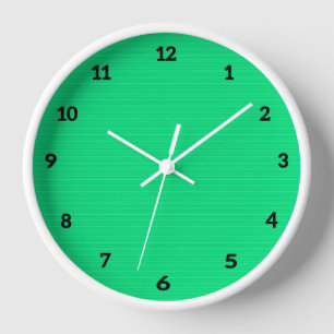 Patchwork Mint Clock