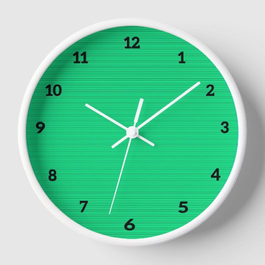 Patchwork Mint Clock (Voorkant)