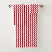 Patchwork Monaco Vlag Patroon Bad Handdoek (Insitu)