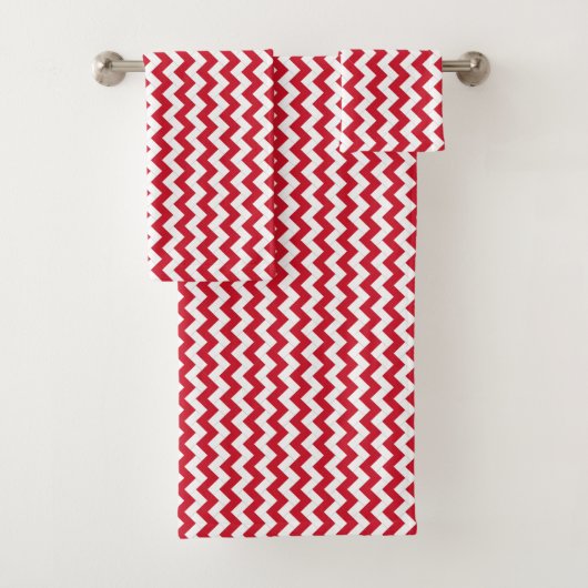 Patchwork Monaco Vlag Patroon Bad Handdoek (Insitu)