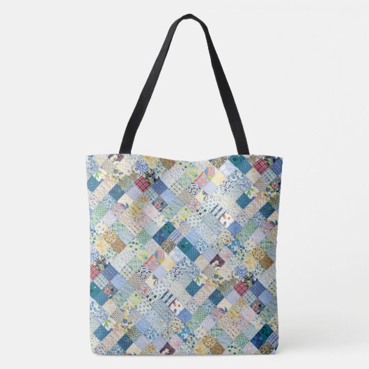 patchwork monogram tote bag (Achterkant)