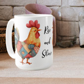 Patchwork Morning Rooster Koffiemok