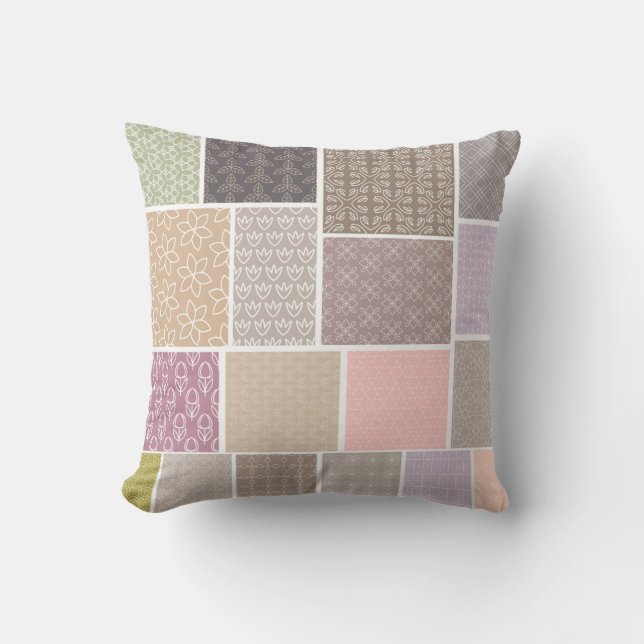 Patchwork Multi Design Kussen (Voorkant)