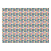 Patchwork multikleurig rustiek retro jaren zestig tafelkleed (Voorkant (Horizontaal))