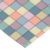 Patchwork multikleurig rustiek retro jaren zestig tafelkleed (Gekanteld)