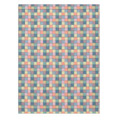 Patchwork multikleurig rustiek retro jaren zestig tafelkleed (Voorkant)