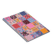 Patchwork naadloze, schattige stof patroon. notitieboek (Rechterzijde)