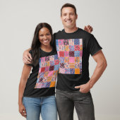 Patchwork naadloze, schattige stof patroon. t-shirt (Unisex)