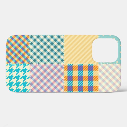 patchwork: naadloze textielachtergrond Case-Mate iPhone case (Achterkant (horizontaal))