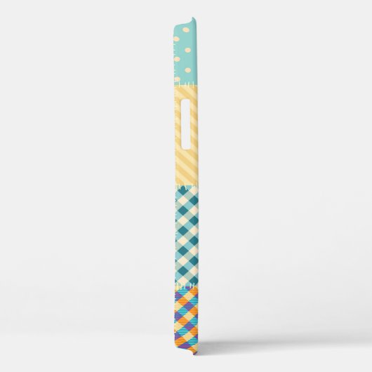 patchwork: naadloze textielachtergrond Case-Mate iPhone case (Achterkant / Rechts)