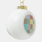  patchwork: naadloze textielachtergrond keramische bal ornament (Links)