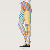 patchwork: naadloze textielachtergrond leggings (Links)
