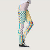 patchwork: naadloze textielachtergrond leggings (Rechts)