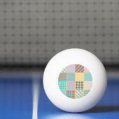 patchwork: naadloze textielachtergrond pingpongbal (Net)