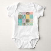 patchwork: naadloze textielachtergrond romper (Voorkant)