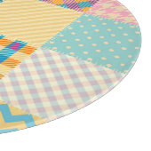 patchwork: naadloze textielachtergrond snijplank (Hoek)