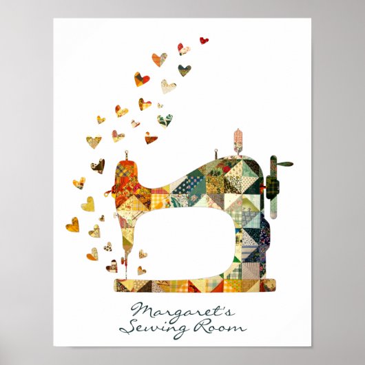 Patchwork-naaimachine Poster (Voorkant)