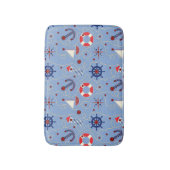 Patchwork Nautisch ontwerp Badmat (Voorkant Verticaal)